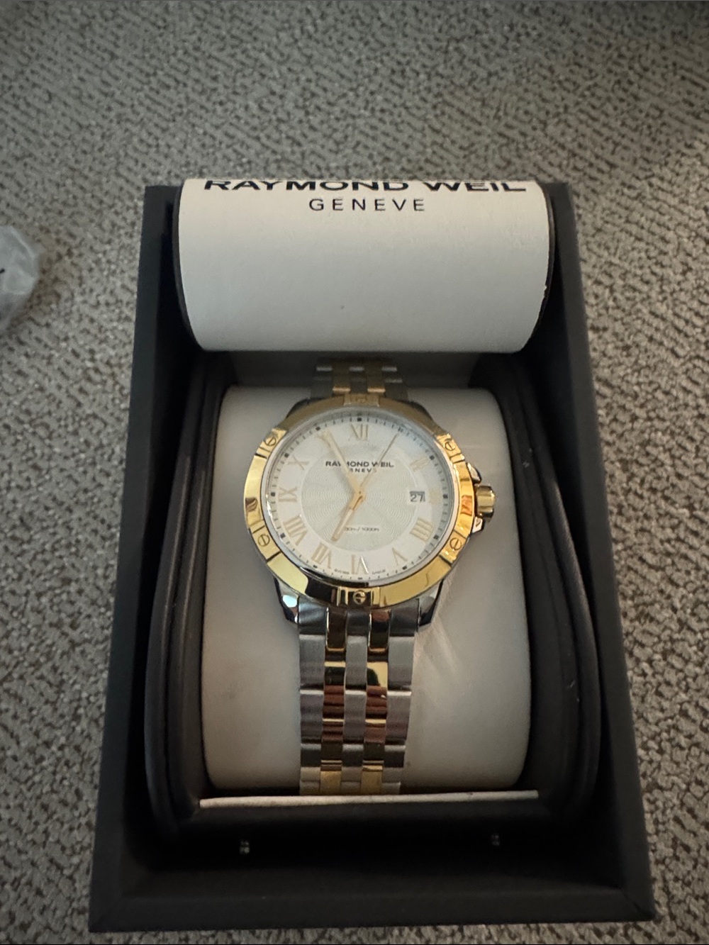 Raymond Weil Men's Two-Tone Gold and Silver Bracelet Watch